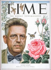Alfred Charles Kinsey en la portada de la revista Time en 1953, con motivo de la publicación de Comportamiento sexual en la mujer