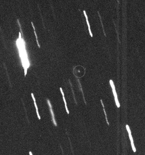 El asteroide Apophis (en el círculo)